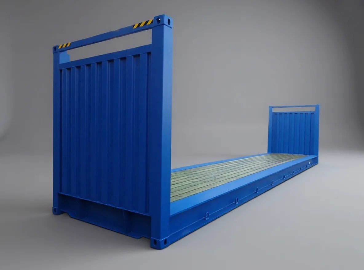 40 fods flatrack RAL 5010