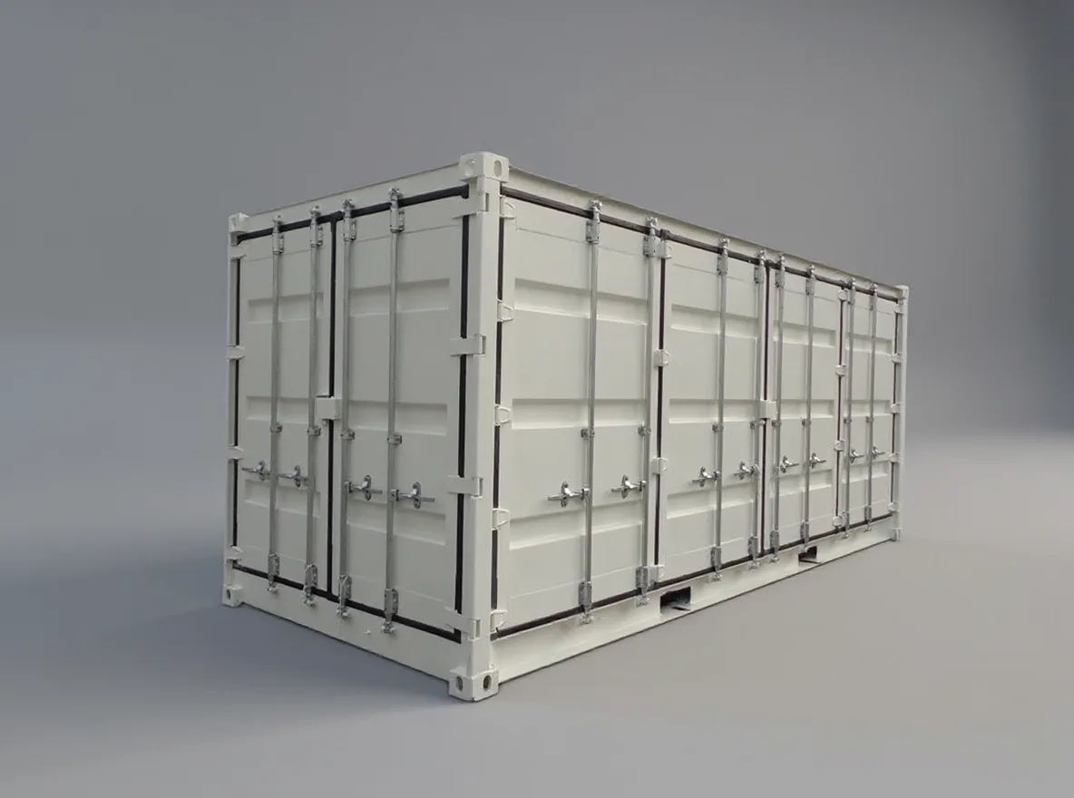 20 fots container med sidodörr RAL 9010