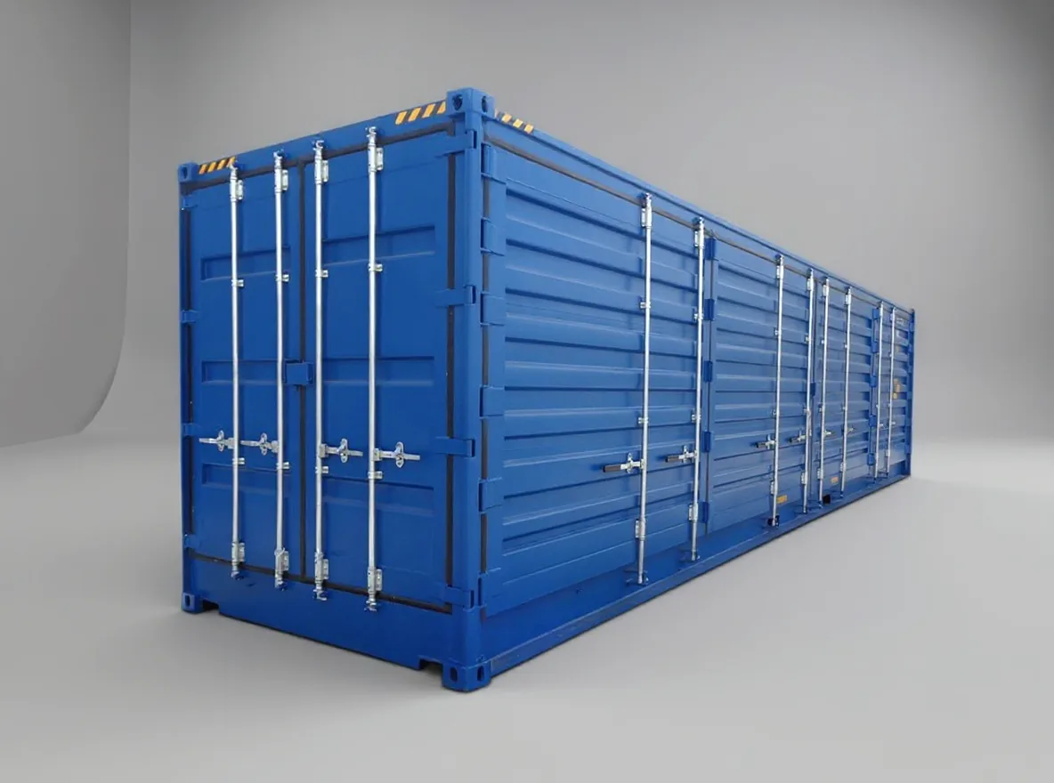 40 fots high cube-container med sidodörr RAL 5010