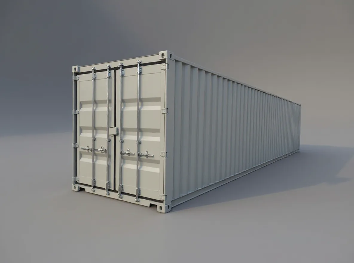 40 fots standard dry van-container RAL 7035