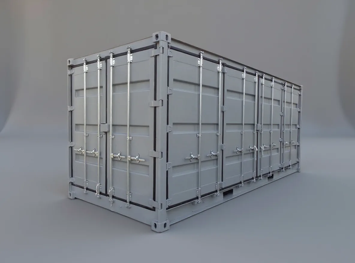 20 fots container med sidodörr RAL 7042