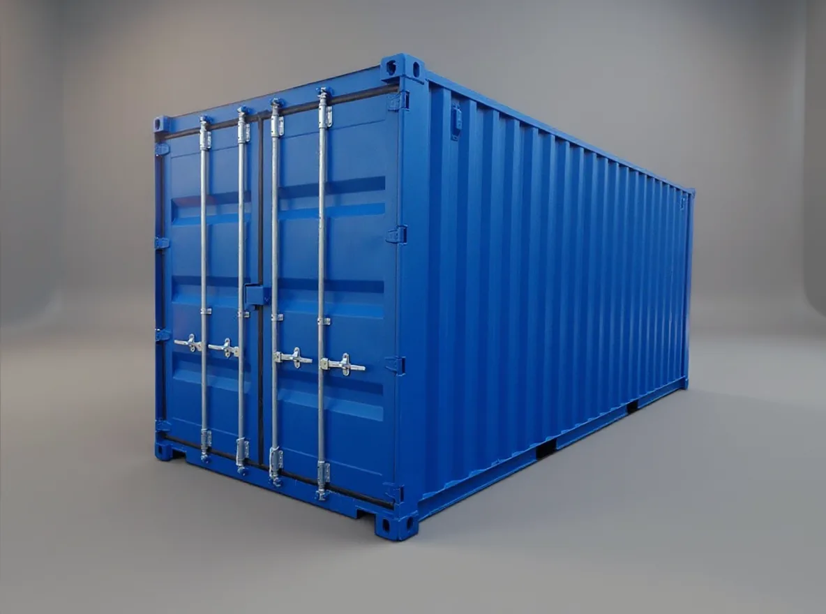20 fods container med dobbeltdør RAL 5010