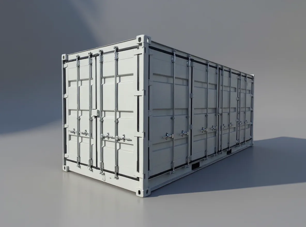 20 fots container med sidodörr RAL 7035