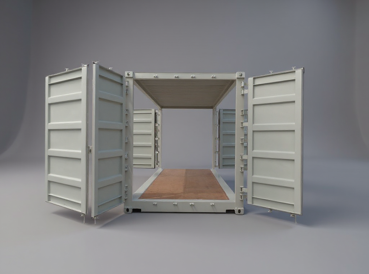 20 ft High Cube Double Door plus Double Side Door Container