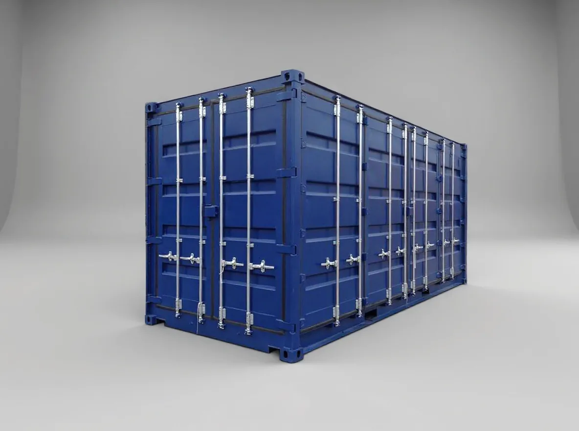 20 fods high cube container med dobbelt sidedør RAL 5013